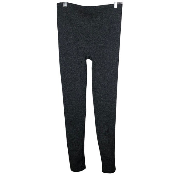 Spanx Seamless Heathered Gray Full Length Compression Legging Large - Picture 5 of 8